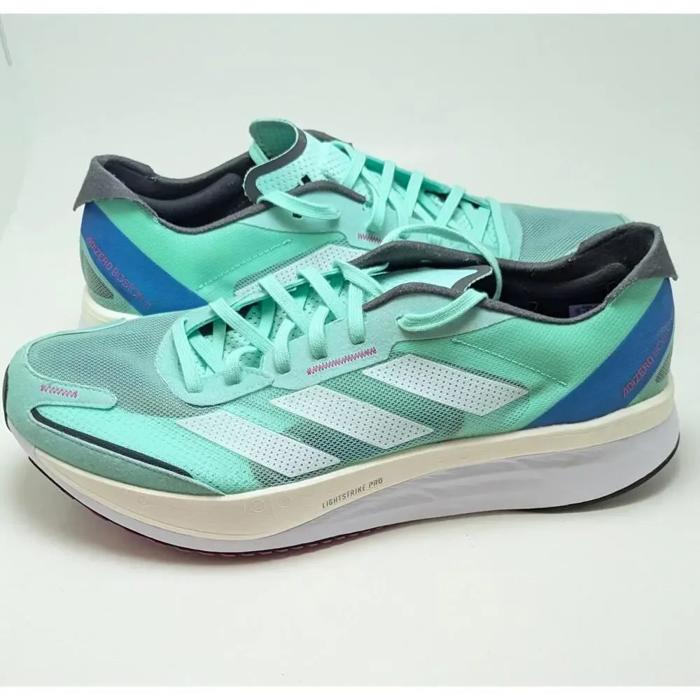 NWOB Mens Adidas Adizero Boston 11 “Pulse Mint” Running Shoes GV9064 Size 13